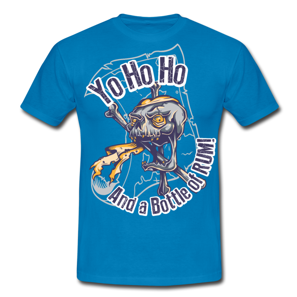 Cooles Herren T-Shirt Yo Ho Ho And a Bottle of RUM! - Royalblau