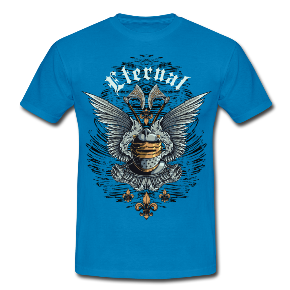 Cooles Herren T-Shirt Eternal mit Mittelalterliche Rüstung als Motiv - Royalblau