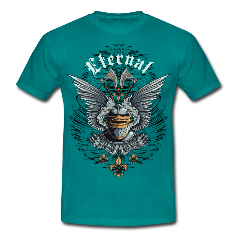 Cooles Herren T-Shirt Eternal mit Mittelalterliche Rüstung als Motiv - Divablau