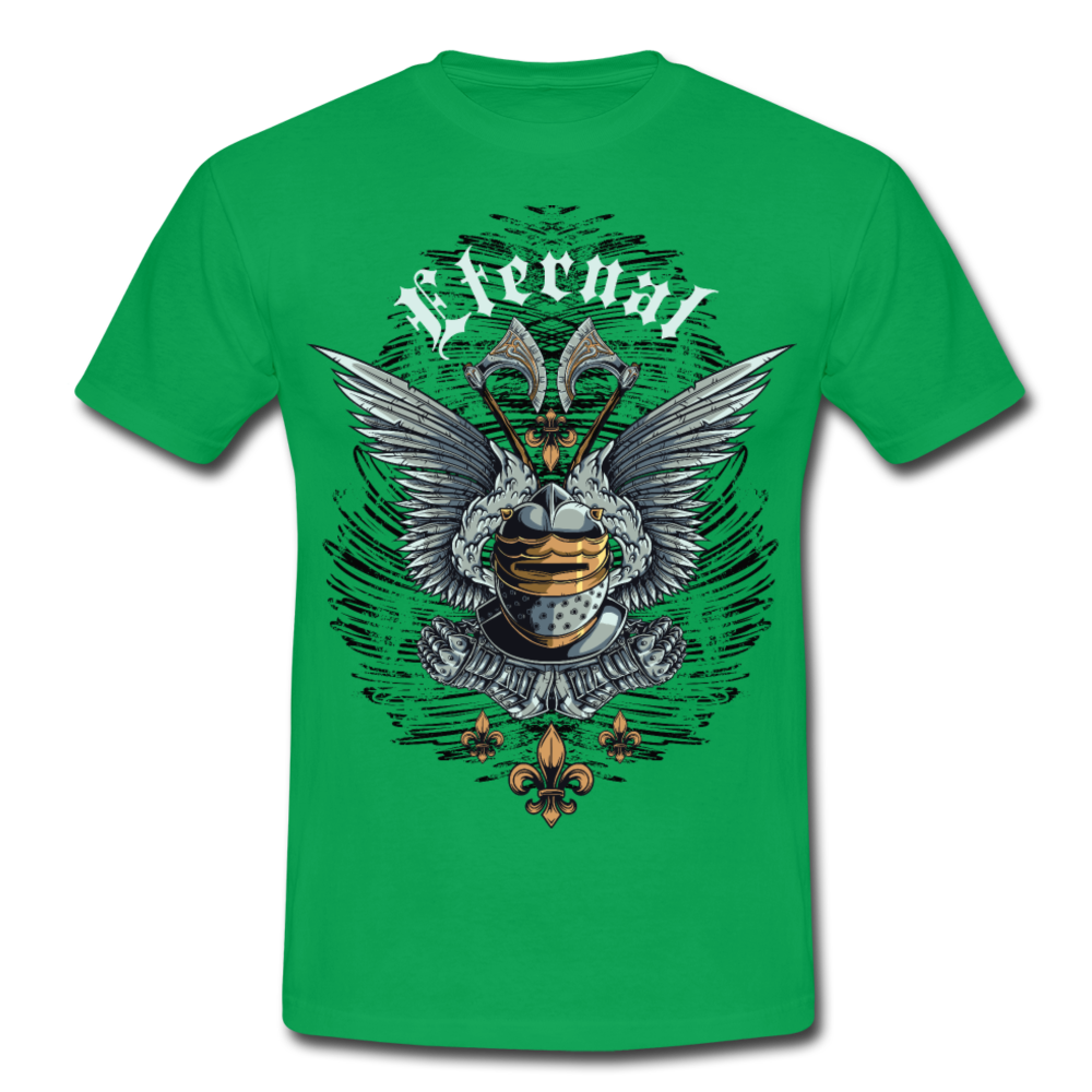 Cooles Herren T-Shirt Eternal mit Mittelalterliche Rüstung als Motiv - Kelly Green