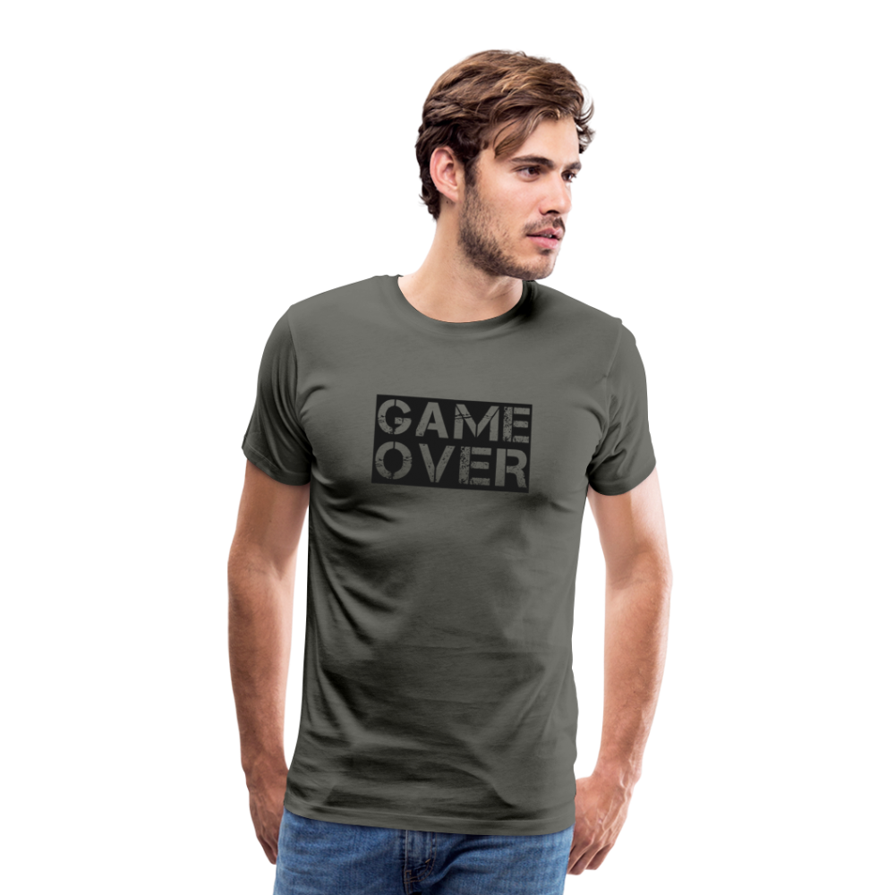 Game Over Men’s Premium T-Shirt - Asphalt
