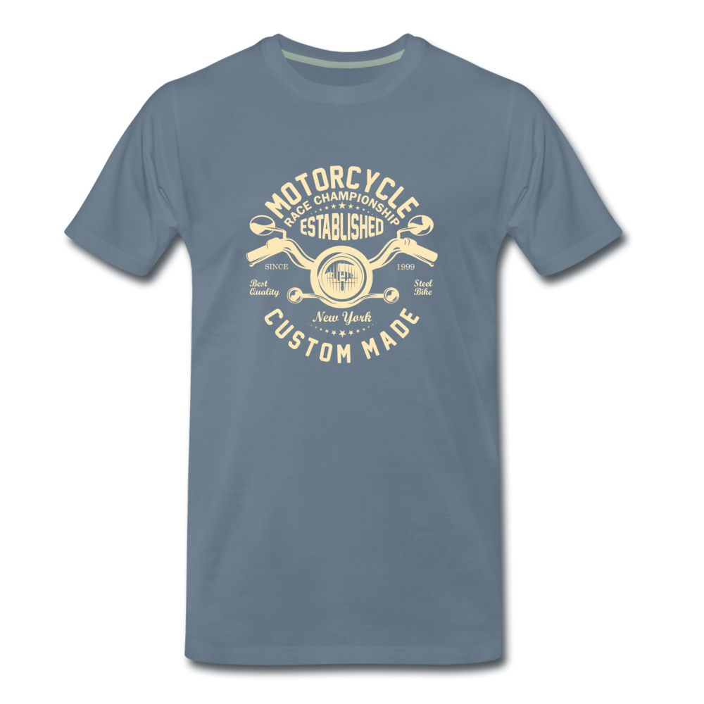 Motorcycle Men’s Premium T-Shirt - Blaugrau