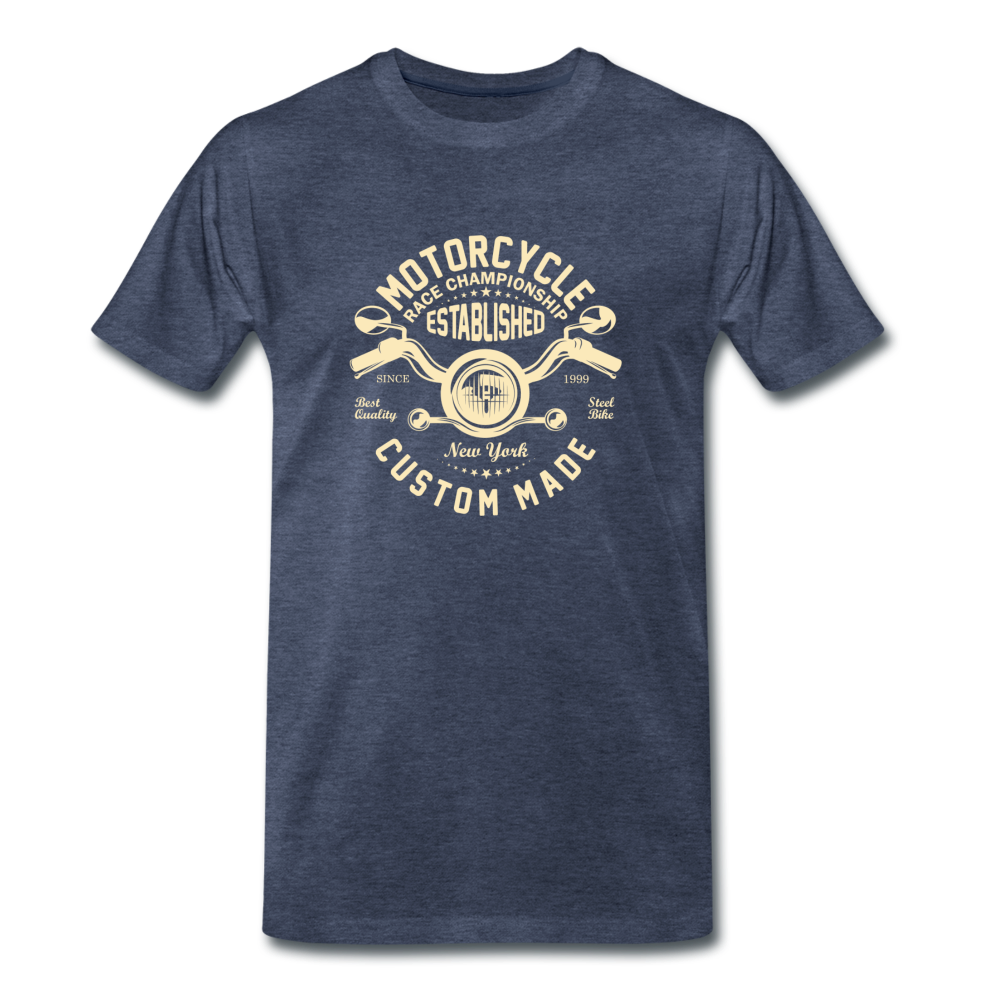 Motorcycle Men’s Premium T-Shirt - Blau meliert