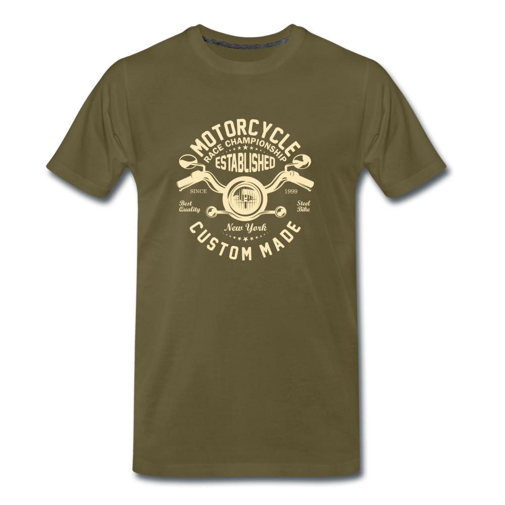 Motorcycle Men’s Premium T-Shirt - Khaki