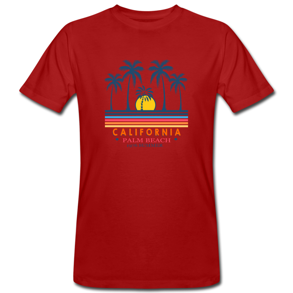 California Plam Beach 1976 Summar Men's Organic T-Shirt - Dunkelrot