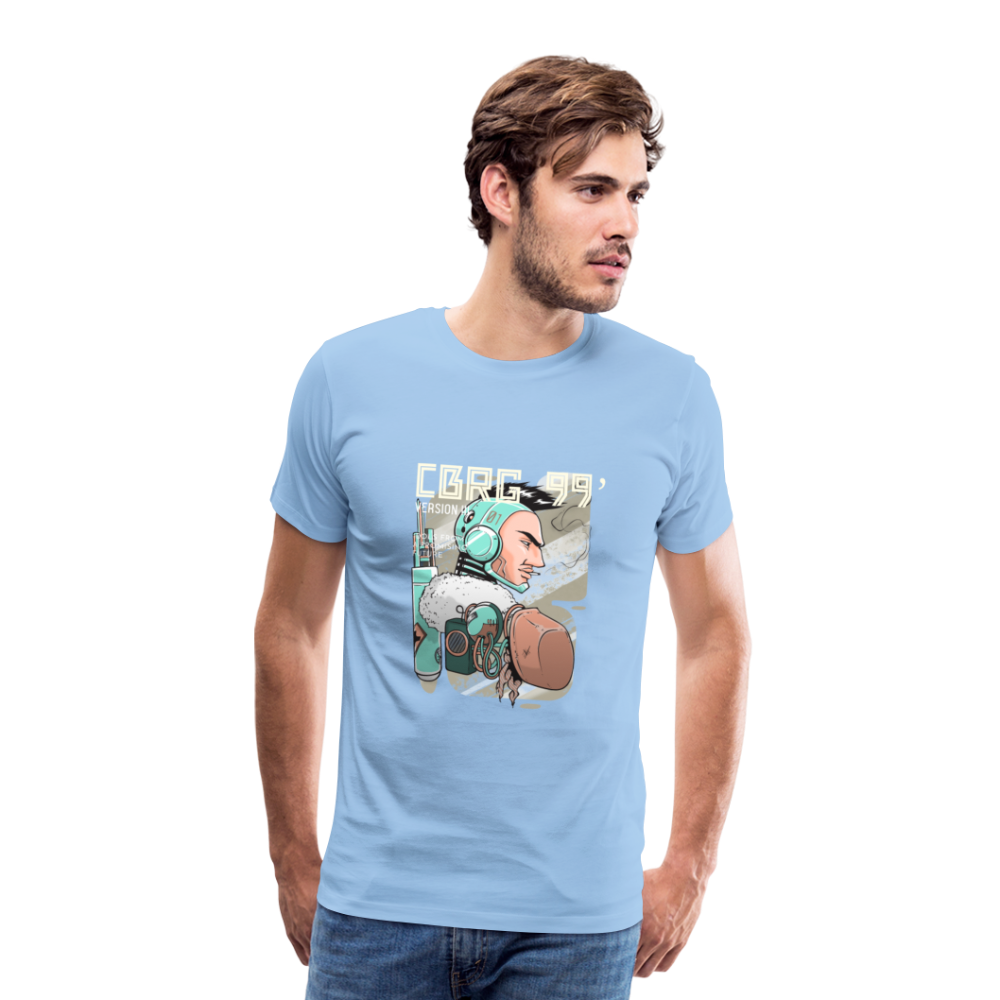 Cyborg Version III Men’s Premium T-Shirt - Sky