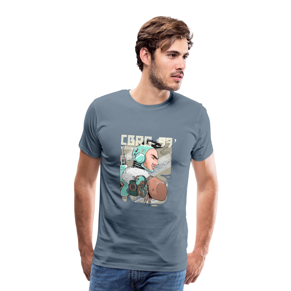 Cyborg Version III Men’s Premium T-Shirt - Blaugrau