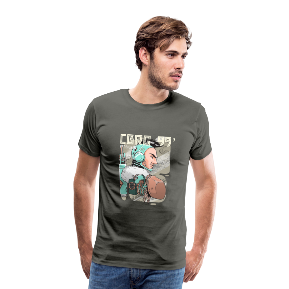 Cyborg Version III Men’s Premium T-Shirt - Asphalt