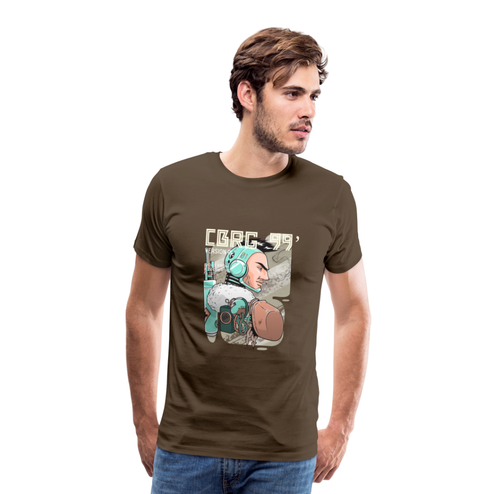 Cyborg Version III Men’s Premium T-Shirt - Edelbraun