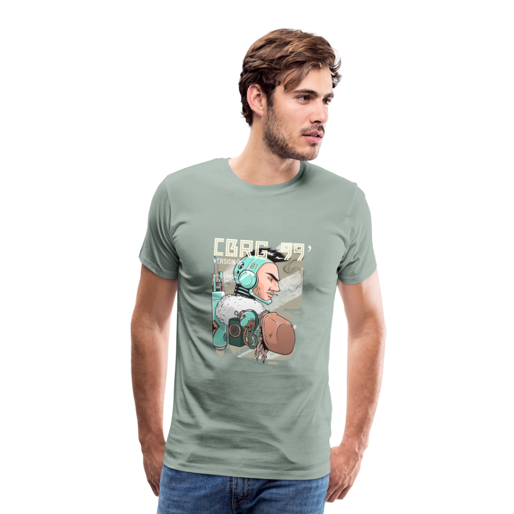 Cyborg Version III Men’s Premium T-Shirt - Graugrün