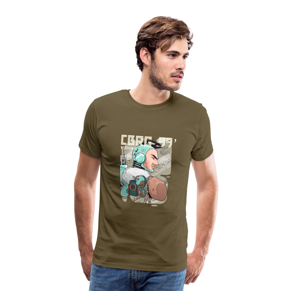 Cyborg Version III Men’s Premium T-Shirt - Khaki
