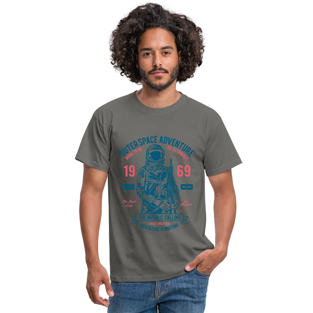 Outerspace Adventure Astronaut Men's T-Shirt - Graphit