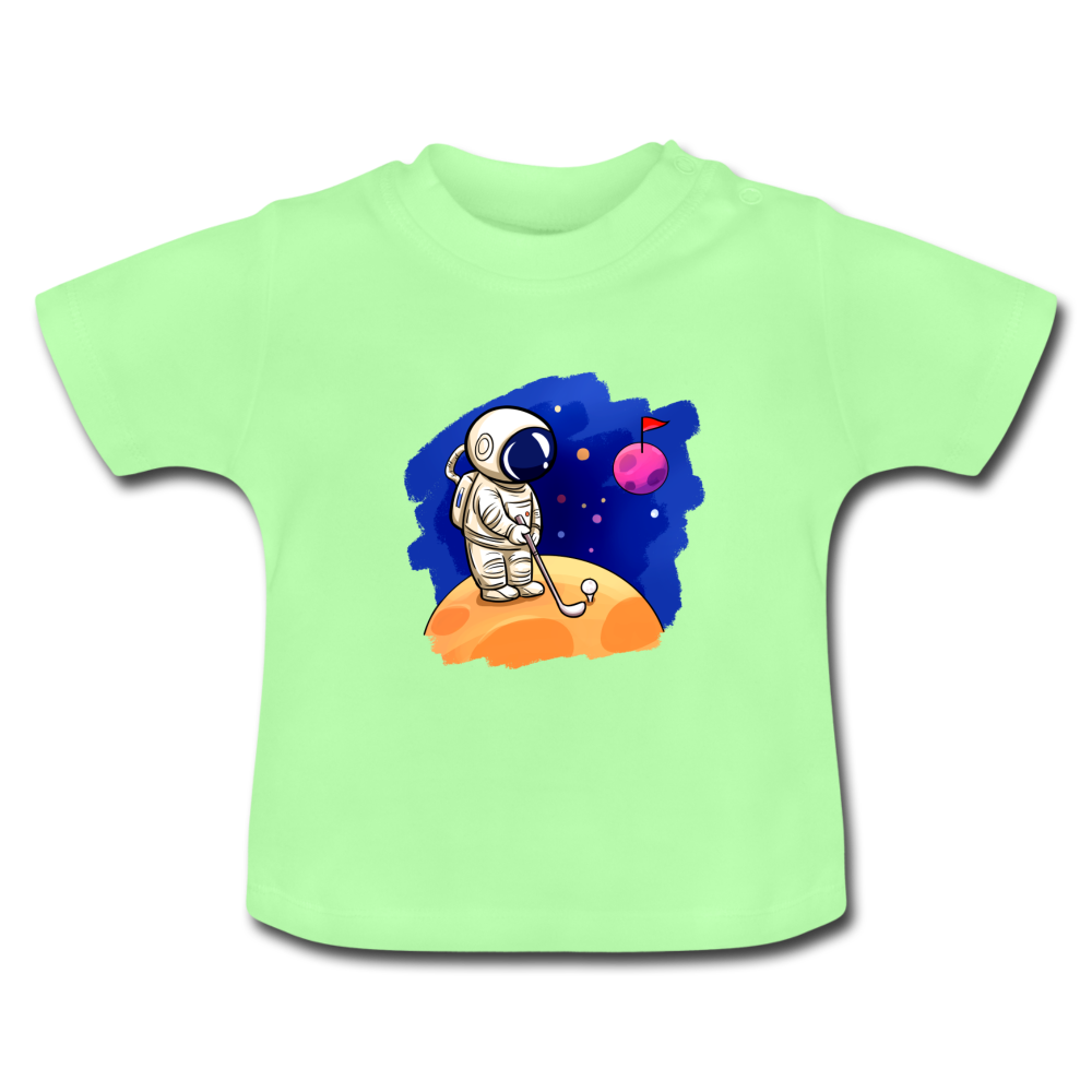 Space Golf Astronaut Baby T-Shirt - Mintgrün