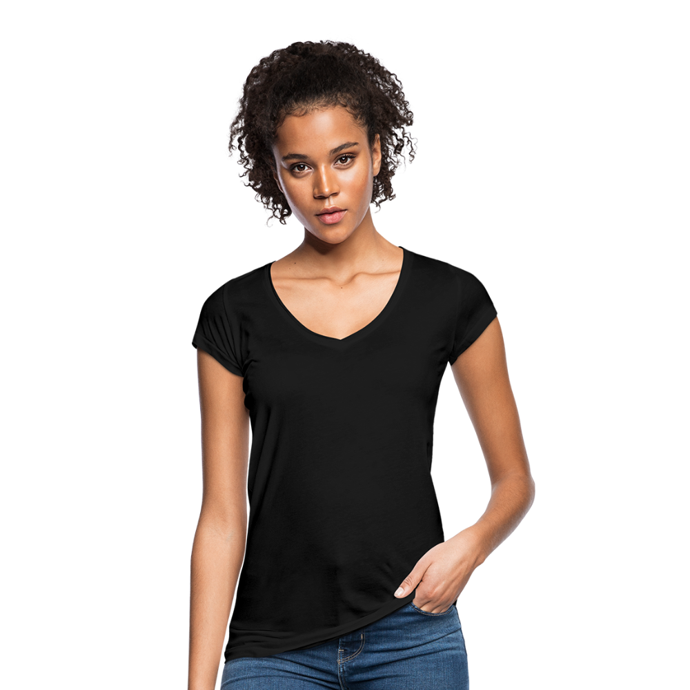 Damen Vintage T-Shirt - Schwarz