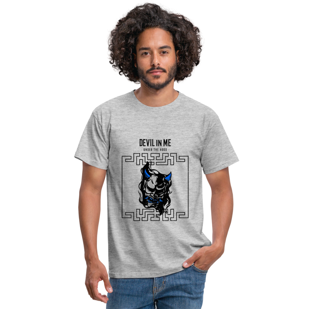 Devil in Me Herren T-Shirt - Grau meliert
