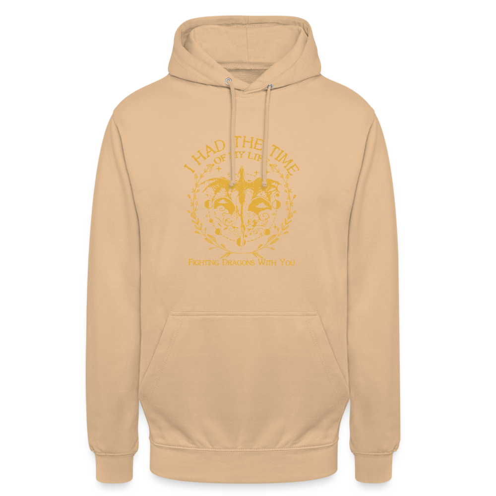 Flying Dragon Unisex Hoodie - Pfirsich