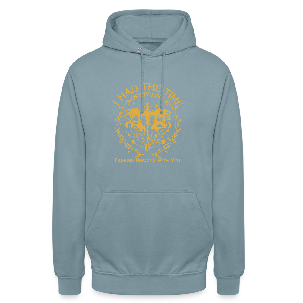 Flying Dragon Unisex Hoodie - Nebelblau