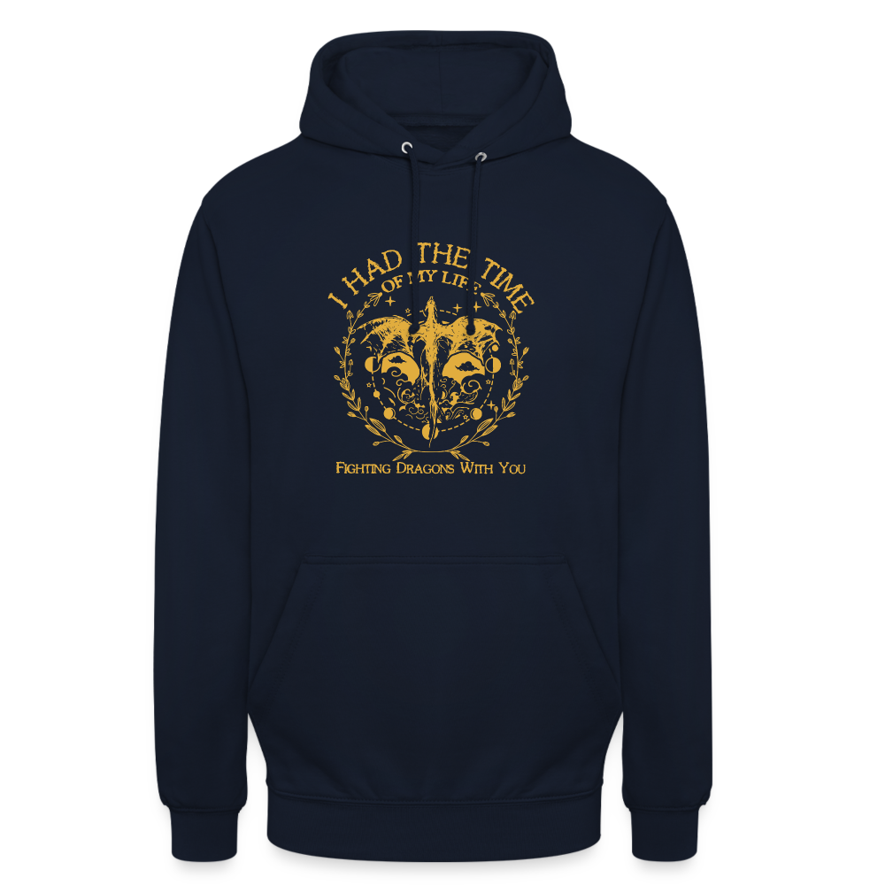 Flying Dragon Unisex Hoodie - Navy