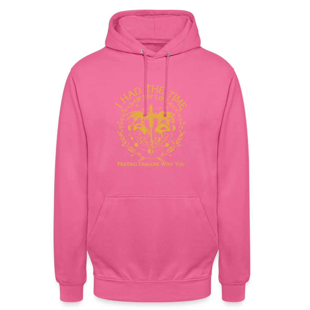 Flying Dragon Unisex Hoodie - Pink