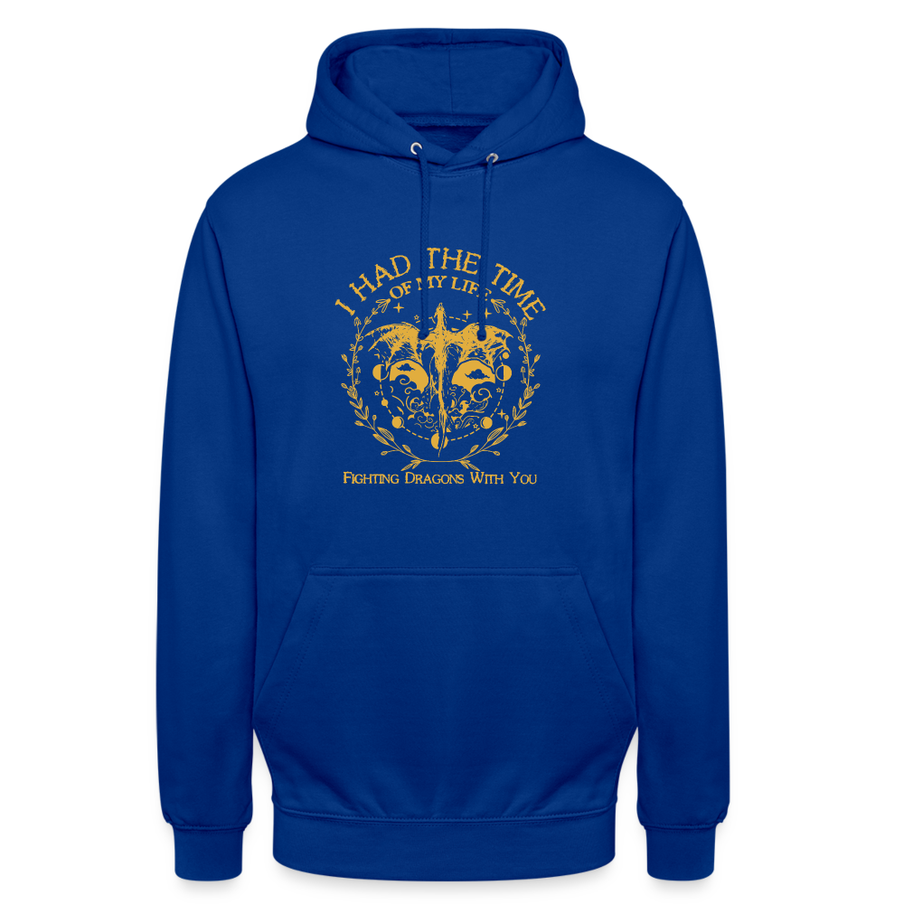 Flying Dragon Unisex Hoodie - Royalblau