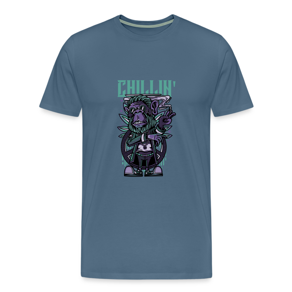 Männer Premium T-Shirt - Blaugrau