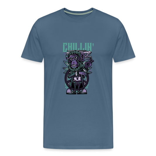 Männer Premium T-Shirt - Blaugrau