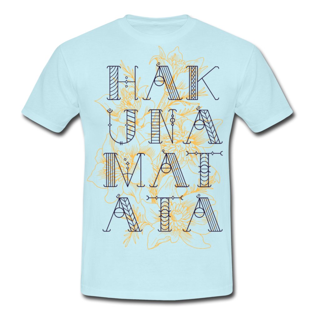 Cooles Herren T-Shirt Hakuna Matata - Sky