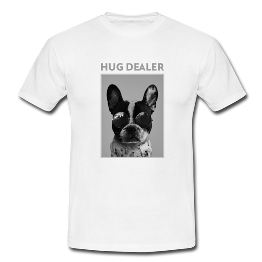 HUG DEALER Herren T-Shirt - Weiß