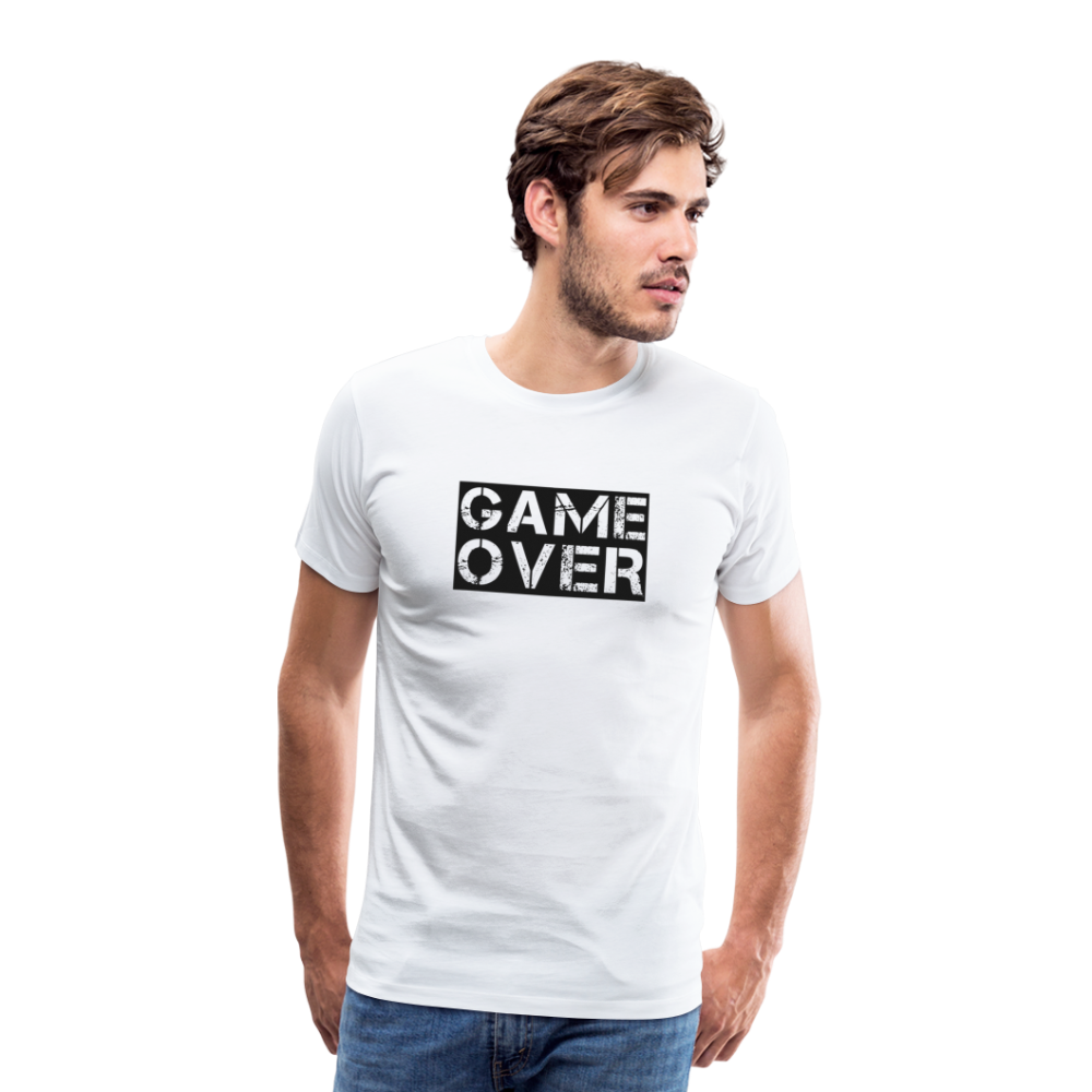 Game Over Men’s Premium T-Shirt - Weiß