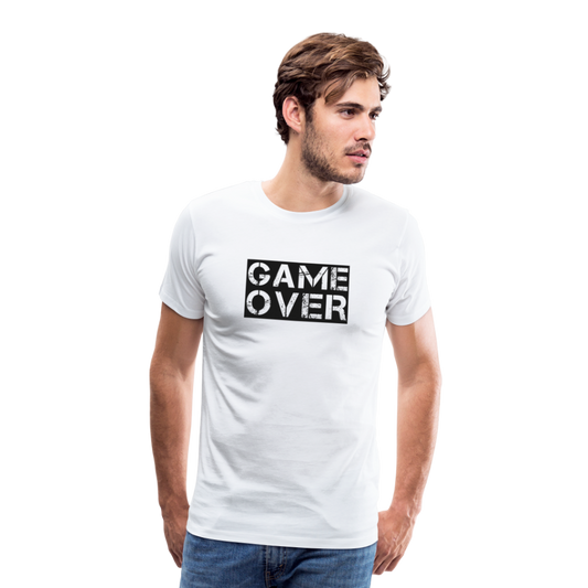 Game Over Men’s Premium T-Shirt - Weiß