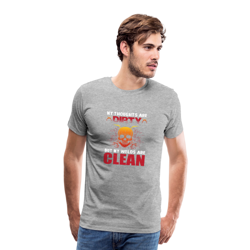 Dirty Clean Men’s Premium T-Shirt - Grau meliert