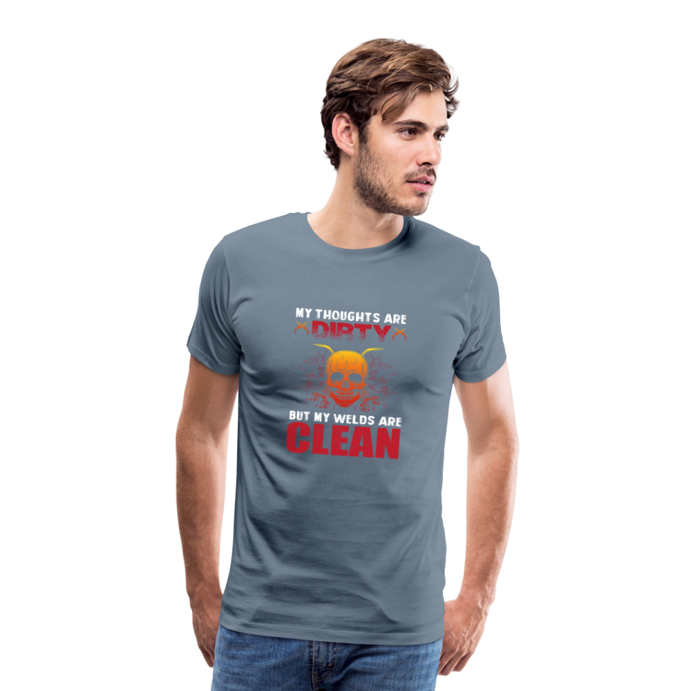 Dirty Clean Men’s Premium T-Shirt - Blaugrau