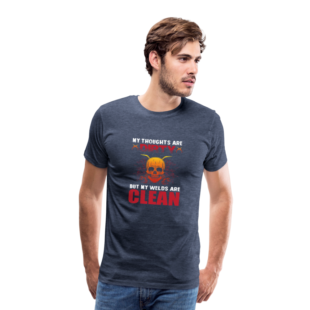 Dirty Clean Men’s Premium T-Shirt - Blau meliert