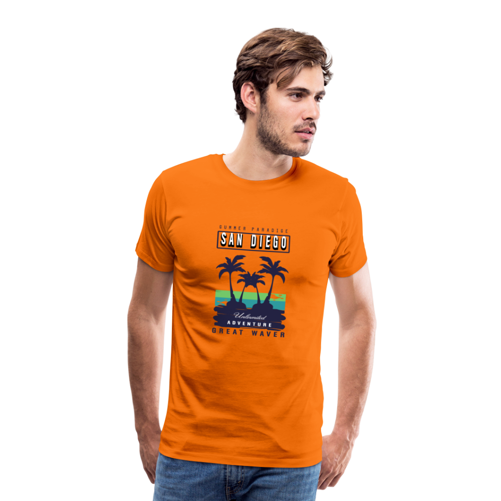 San Diego Men’s Premium T-Shirt - Orange