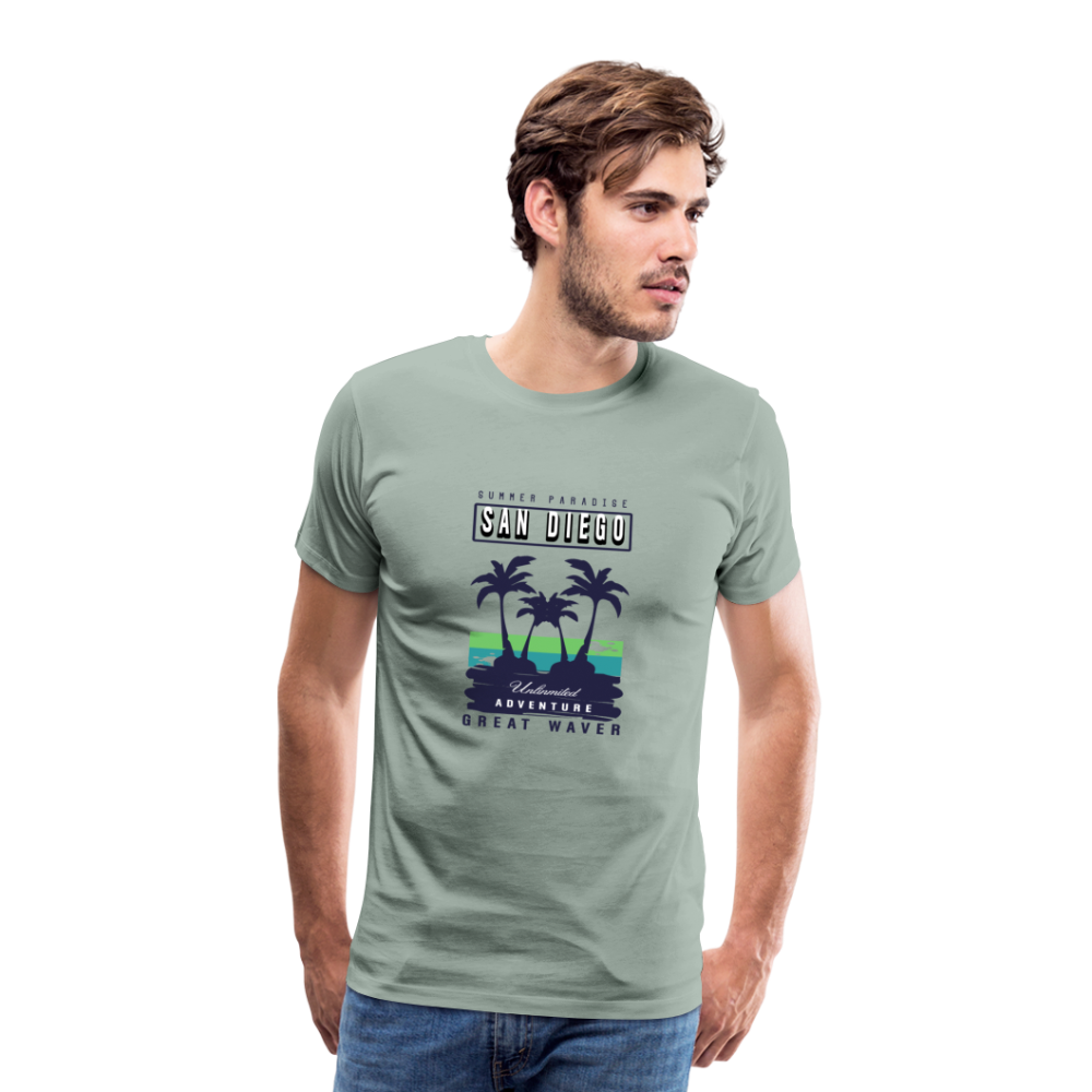 San Diego Men’s Premium T-Shirt - Graugrün