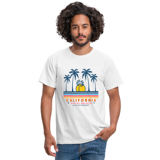 California Plam Beach 1976 Summar Men's T-Shirt - Weiß