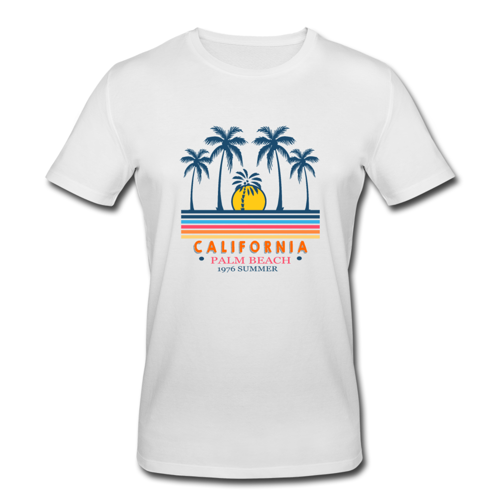 California Plam Beach 1976 Summar Men’s Organic T-Shirt by Stanley & Stella - Weiß