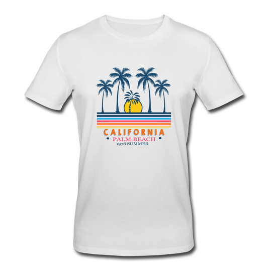 California Plam Beach 1976 Summar Men’s Organic T-Shirt by Stanley & Stella - Weiß