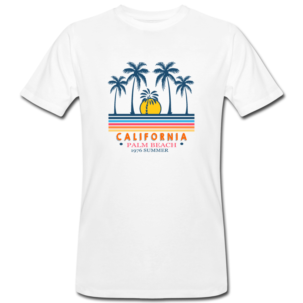 California Plam Beach 1976 Summar Men's Organic T-Shirt - Weiß