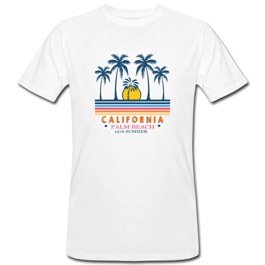California Plam Beach 1976 Summar Men's Organic T-Shirt - Weiß