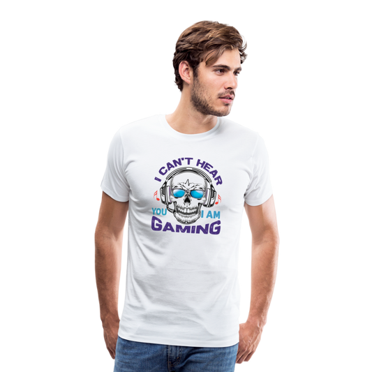 Gaming Skull Men’s Premium T-Shirt - Weiß