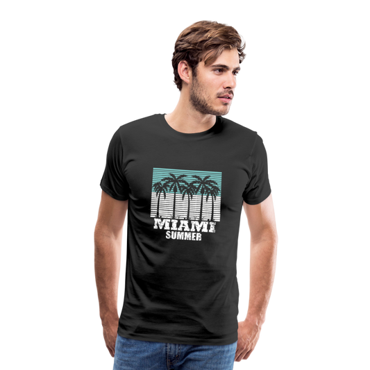 Miami Summer Men’s Premium T-Shirt - Schwarz