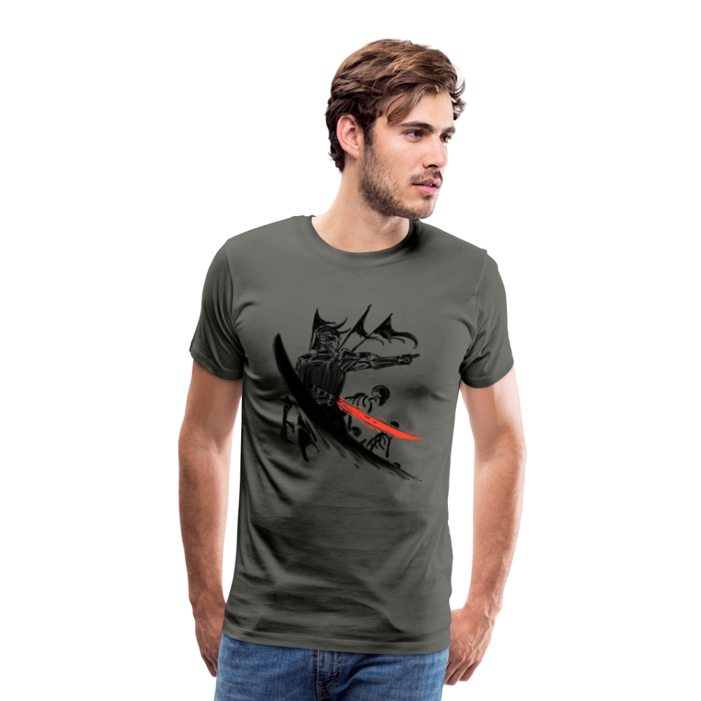 Japanische Samurai Men’s Premium T-Shirt - Asphalt
