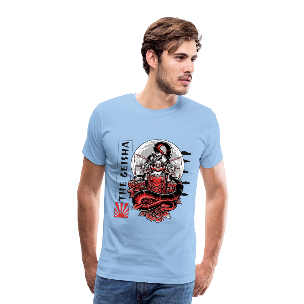 The Geisha Men’s Premium T-Shirt - Sky