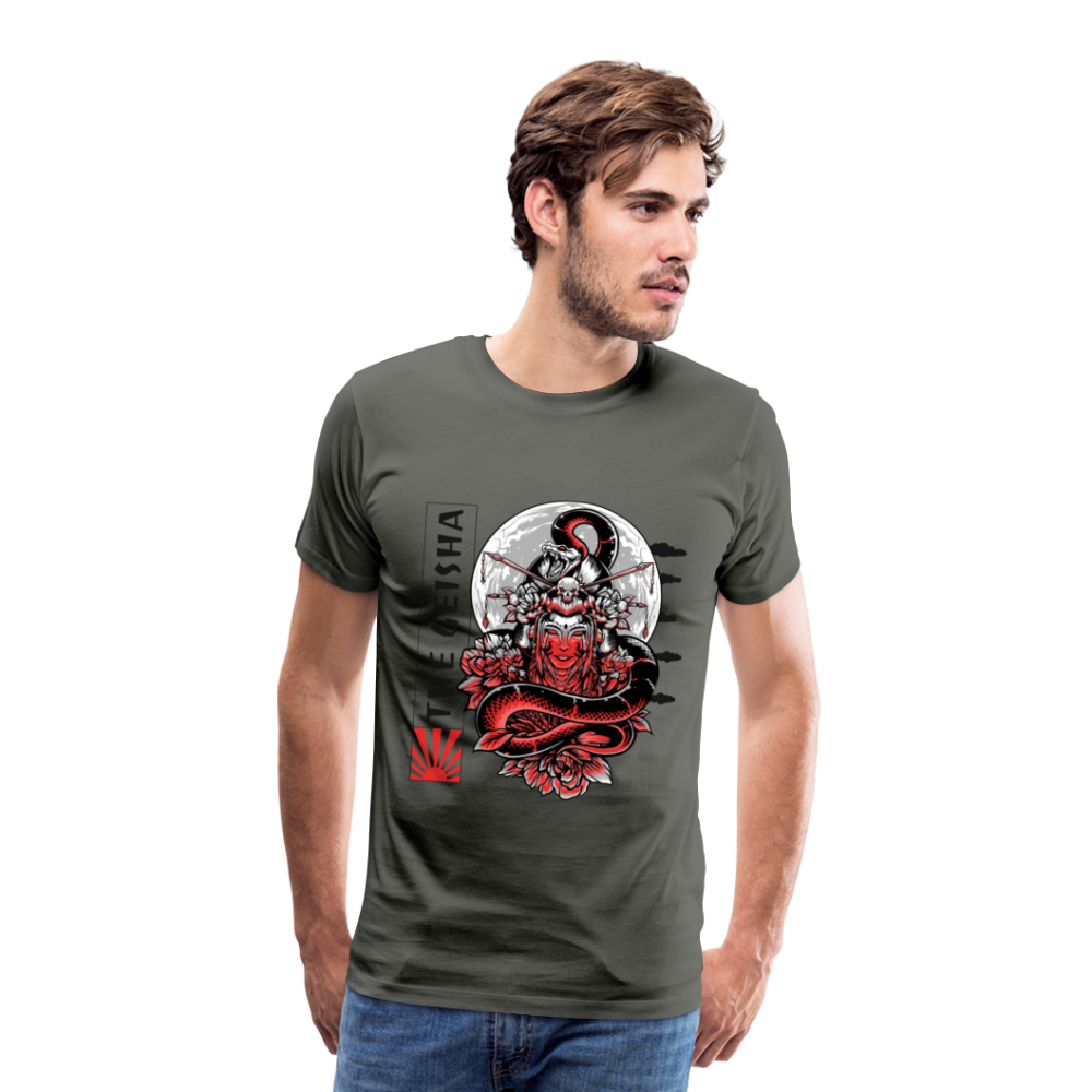 The Geisha Men’s Premium T-Shirt - Asphalt