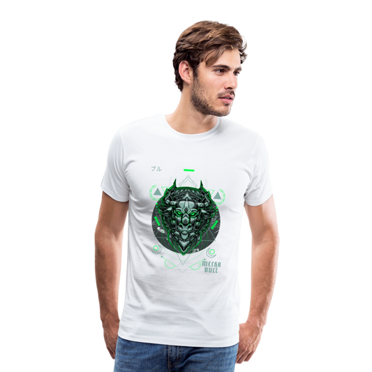 MECHA BULL Men’s Premium T-Shirt - Weiß