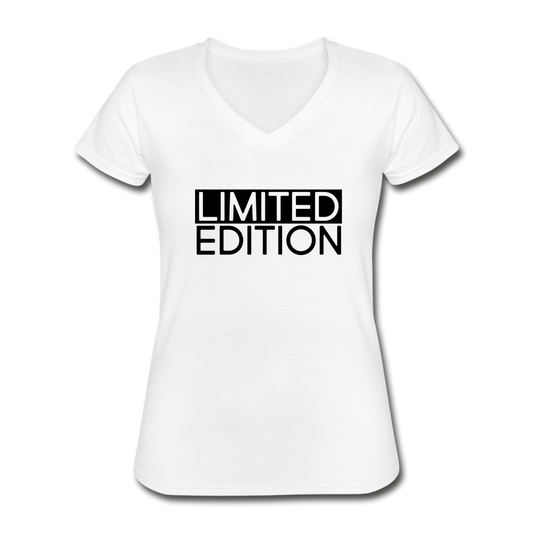 LIMITED EDITION Classic Women’s V-Neck T-Shirt - Weiß