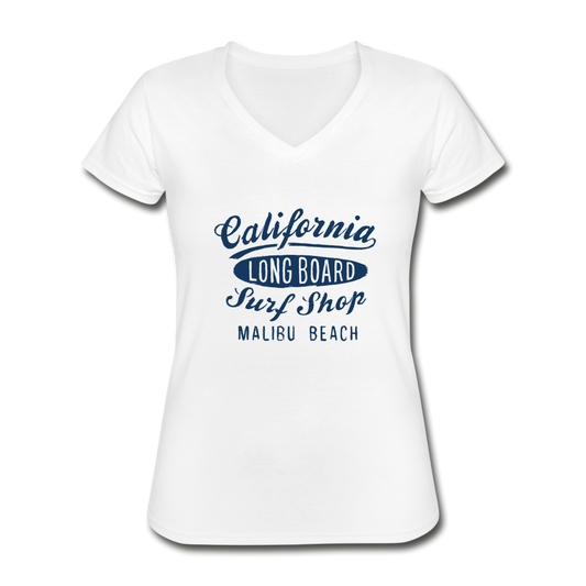 California Classic Women’s V-Neck T-Shirt - Weiß