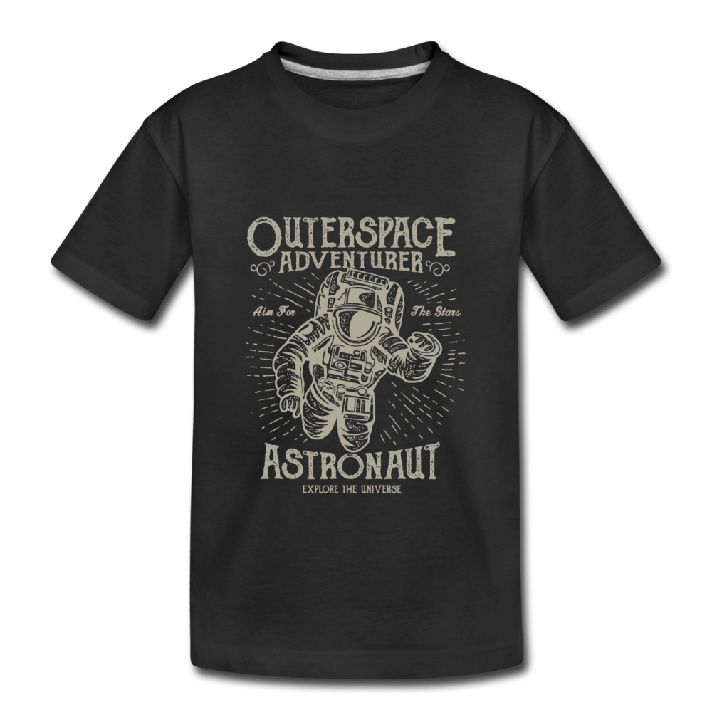Outerspace Adventure Astronaut Toddler Premium Organic T-Shirt - Schwarz