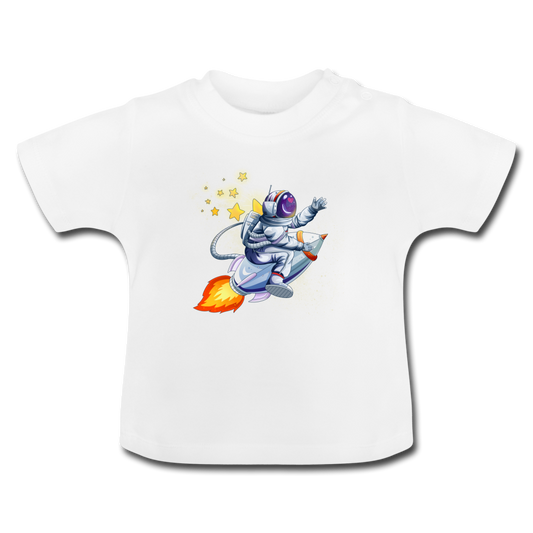 Space rogue Astronaut Baby T-Shirt - Weiß